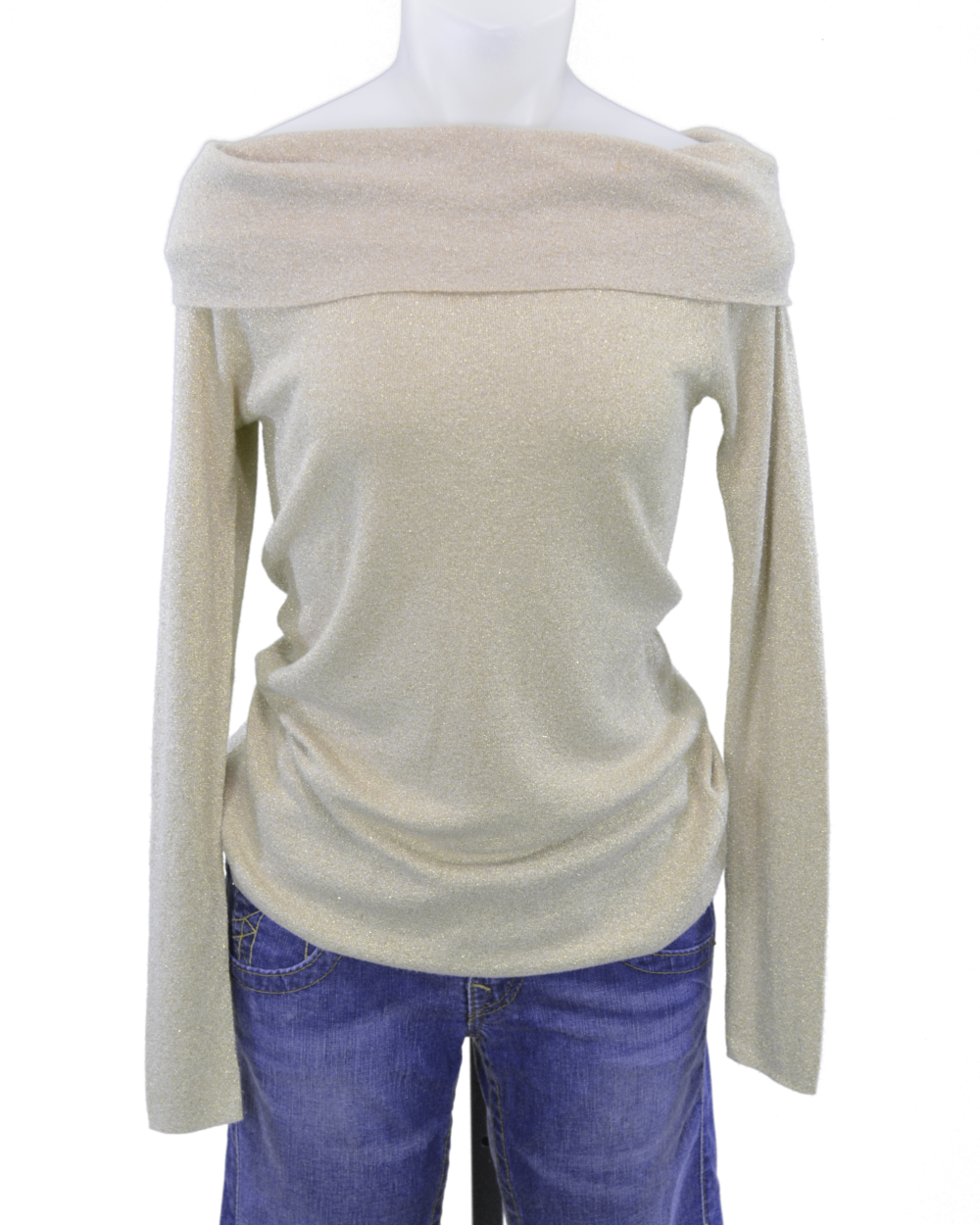 Ann Taylor Gold Lightweight Sweater